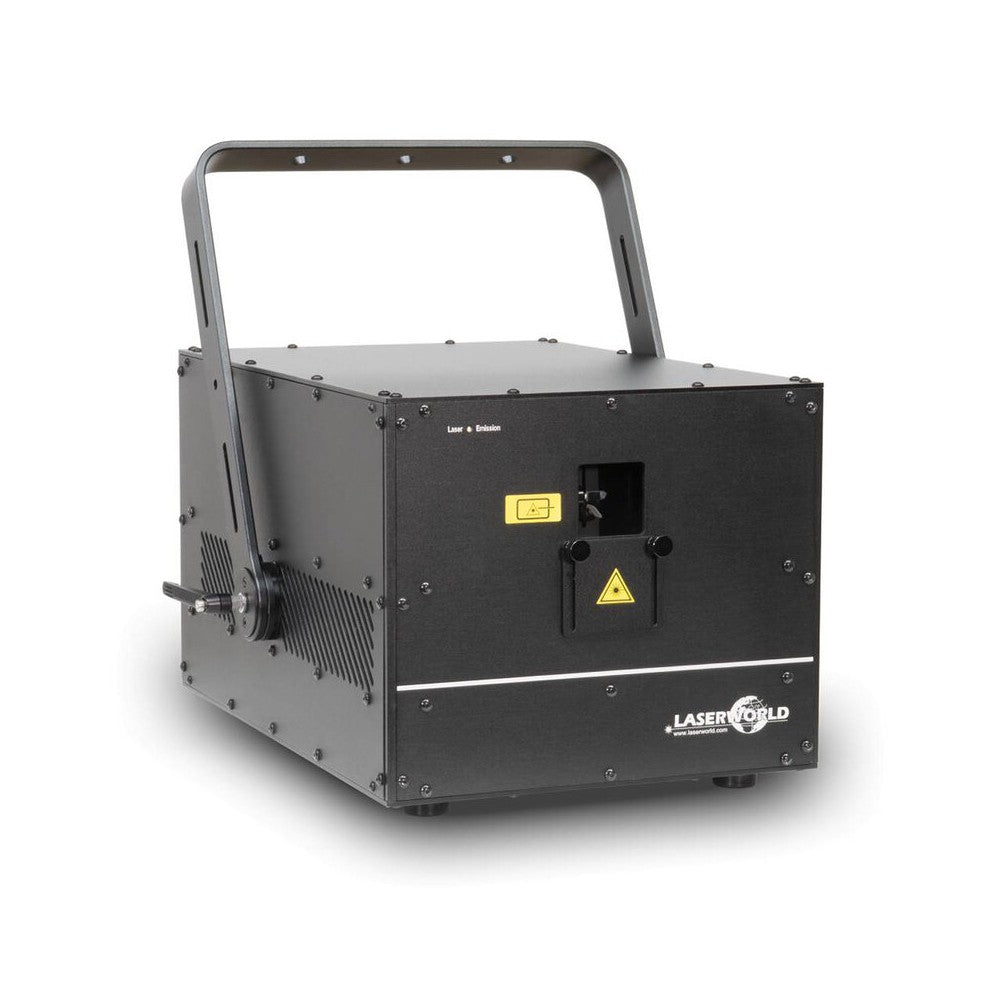 Laserworld 30,000 mW RGB diode laser system with IP65 outdoor housing, integrated ShowNET mainboard, 30 kpps scanners, 5.5 mm /