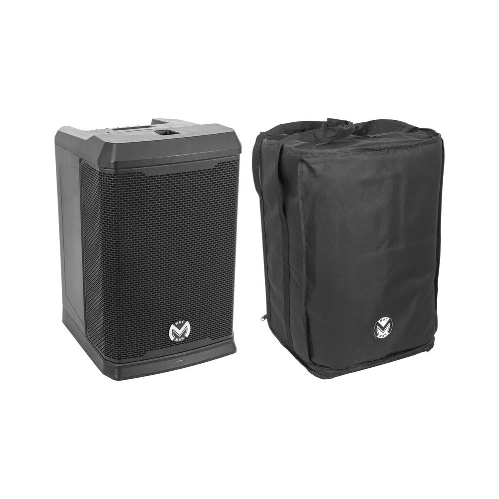 Mac Mah 1000 W floorstanding PA system with DSP, 12" subwoofer + 4 × 4" + 1 × 1" satellite, Bluetooth 5.2 TWS, 4-input mixer