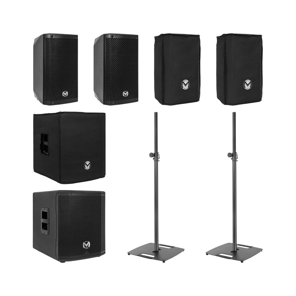 Mac Mah Mac Mah AS 108 bundle: 2 × AS108 + 1 × AS 812 Sub + 2 × ST180 + loudspeaker and sub covers