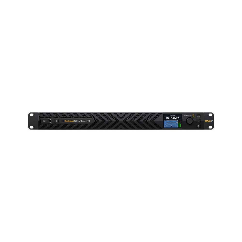 Blackmagic Design 8‑channel SD/HD/Ultra HD up/down/cross converter, native 100G SMPTE‑2110 connectivity, full 2022‑7 redundancy,