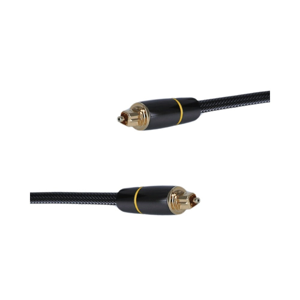 Cable óptico Toslink de alta calidad Enova Hifi, blindaje reforzado, conectores chapados en oro de 24K, revestimiento trenzado duradero, 2 m