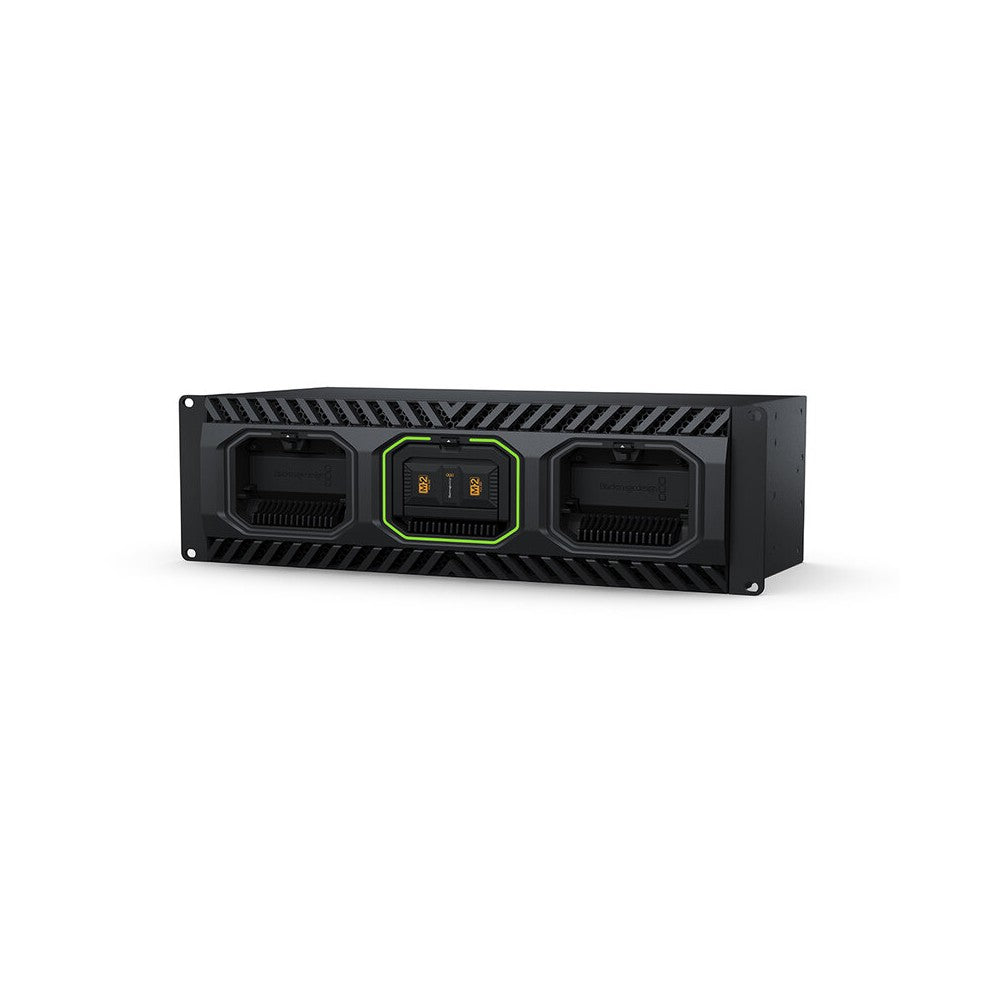Blackmagic Design High‑performance rack‑mount dock for Blackmagic Media Modules, dual independent 100G Ethernet ports, SDI/HDMI
