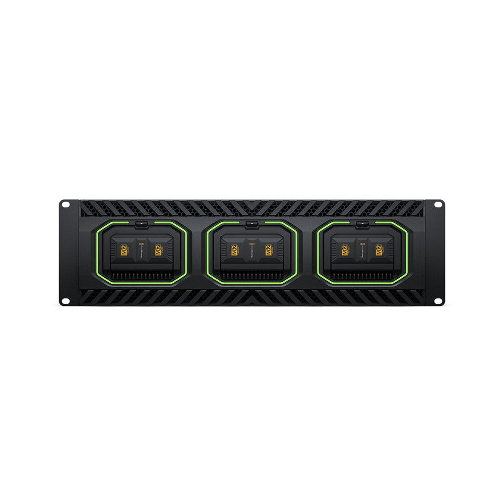 Blackmagic Design High‑performance rack‑mount dock for Blackmagic Media Modules, dual independent 100G Ethernet ports, SDI/HDMI
