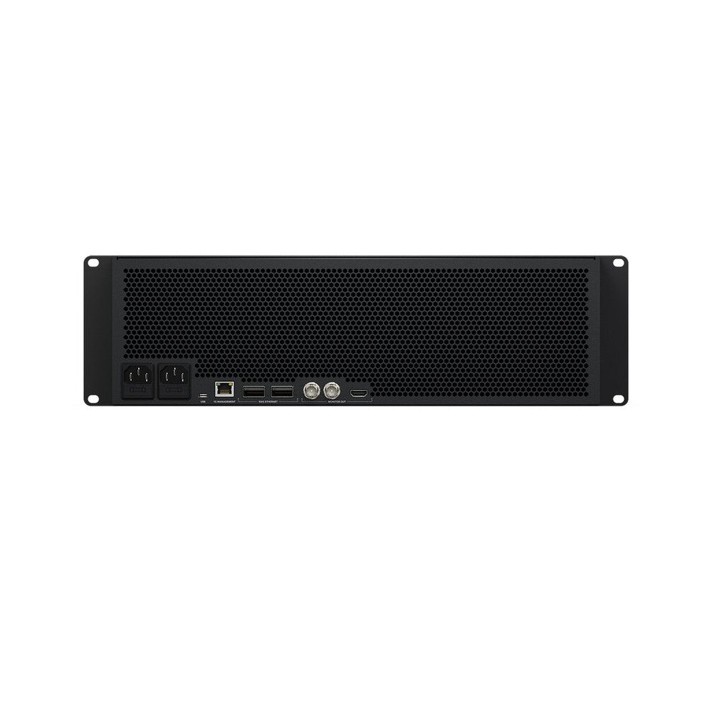 Blackmagic Design High‑performance rack‑mount dock for Blackmagic Media Modules, dual independent 100G Ethernet ports, SDI/HDMI