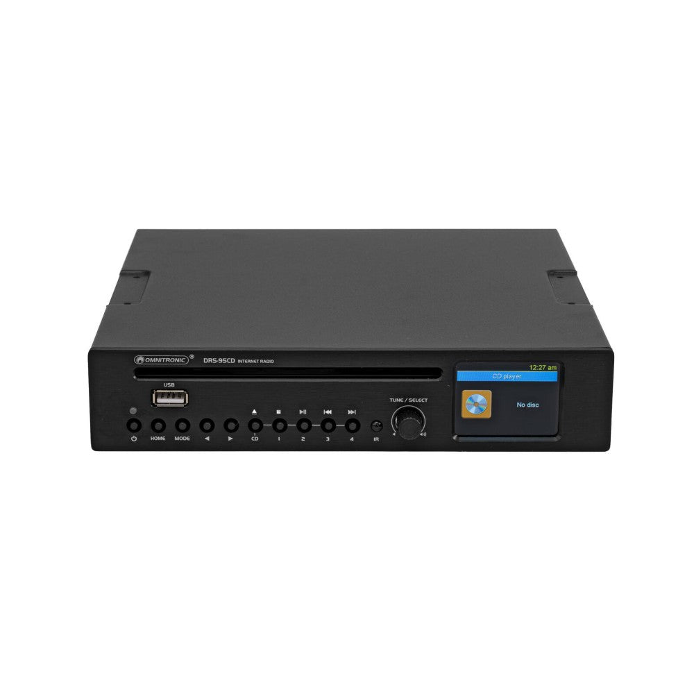OMNITRONIC DRS-95CD Radio por Internet con DAB+, Bluetooth y reproductor de CD