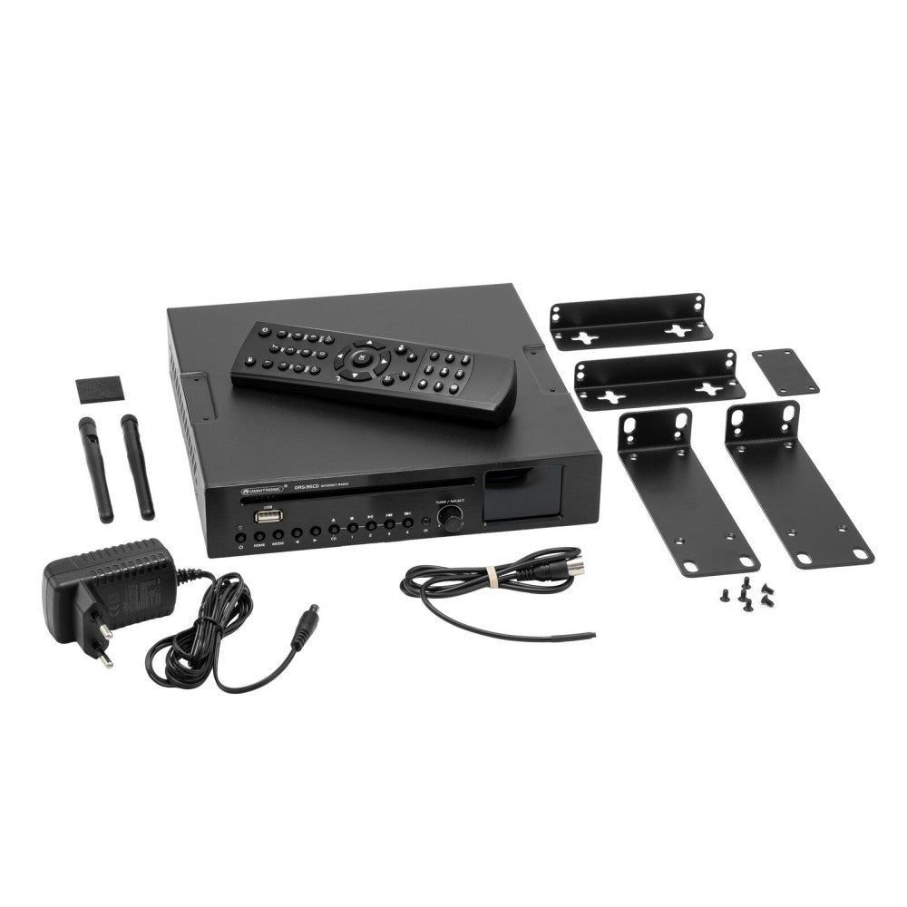 OMNITRONIC DRS-95CD Radio por Internet con DAB+, Bluetooth y reproductor de CD