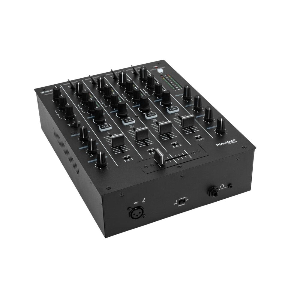 OMNITRONIC PM-404F 4-channel DJ Mixer with Filter and Bluetooth