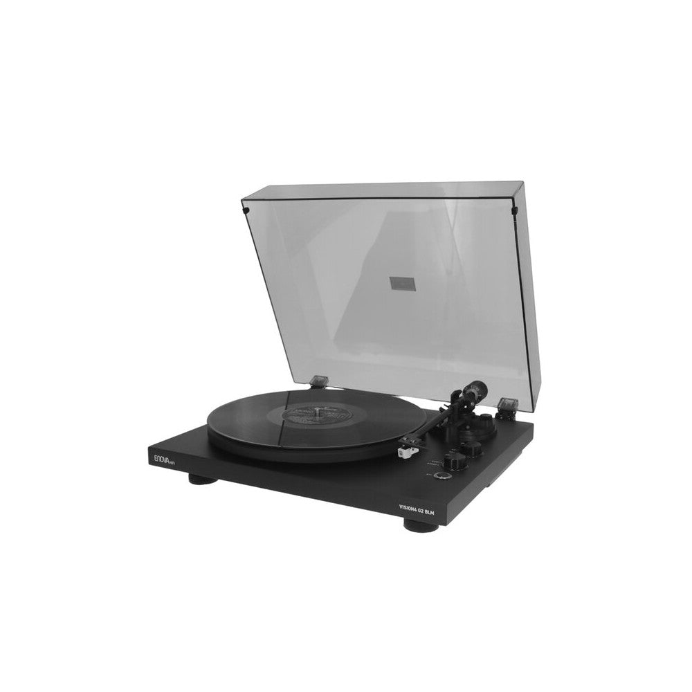 Enova Hifi Tocadiscos Hi-Fi con transmisión por correa, Bluetooth y USB, preamplificador RIAA integrado, cartucho Audio Technica AT3600L, ma
