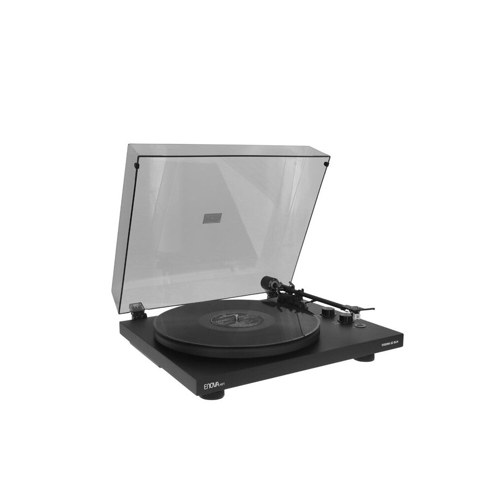 Enova Hifi Tocadiscos Hi-Fi con transmisión por correa, Bluetooth y USB, preamplificador RIAA integrado, cartucho Audio Technica AT3600L, ma