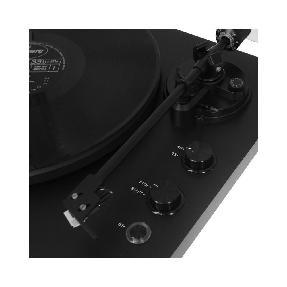 Enova Hifi Tocadiscos Hi-Fi con transmisión por correa, Bluetooth y USB, preamplificador RIAA integrado, cartucho Audio Technica AT3600L, ma