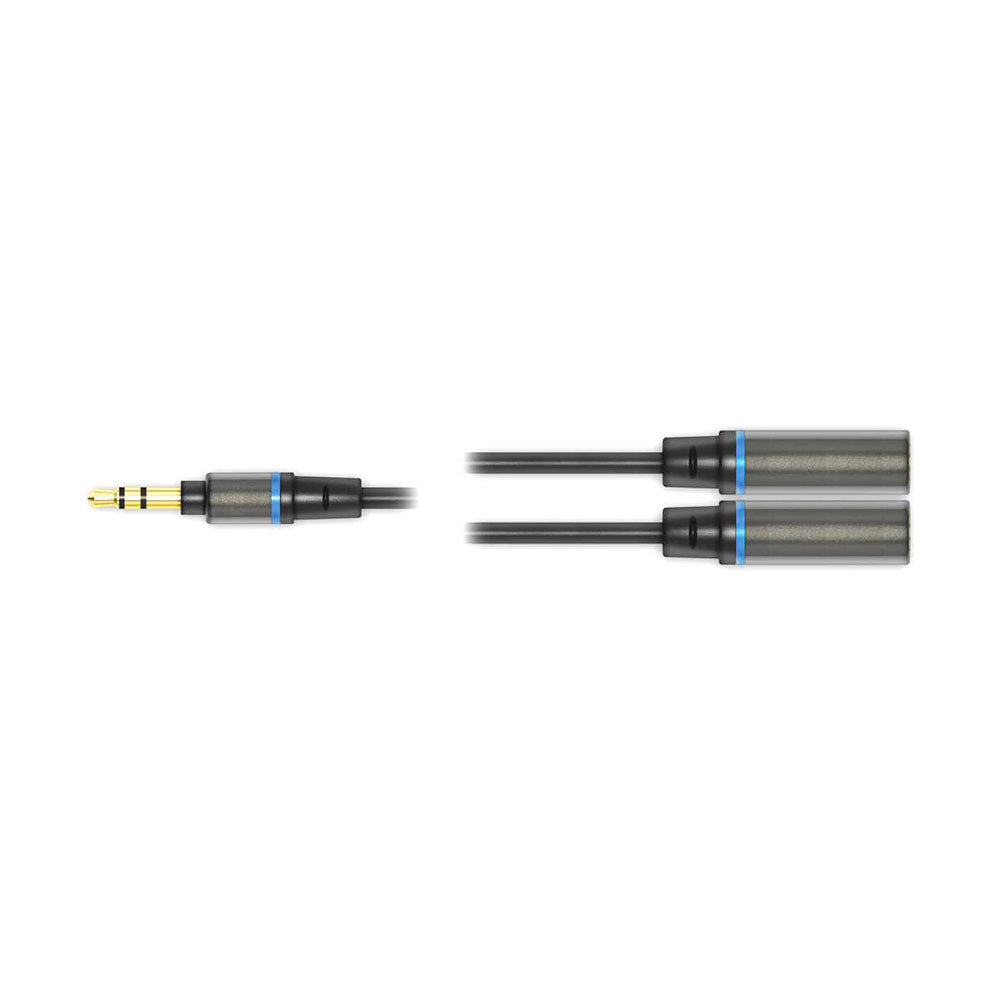 IK MULTIMEDIA iLine Headphone Splitter - cavo jack stereo da 1/8'' maschio/due jack stereo 1/4'' femmina