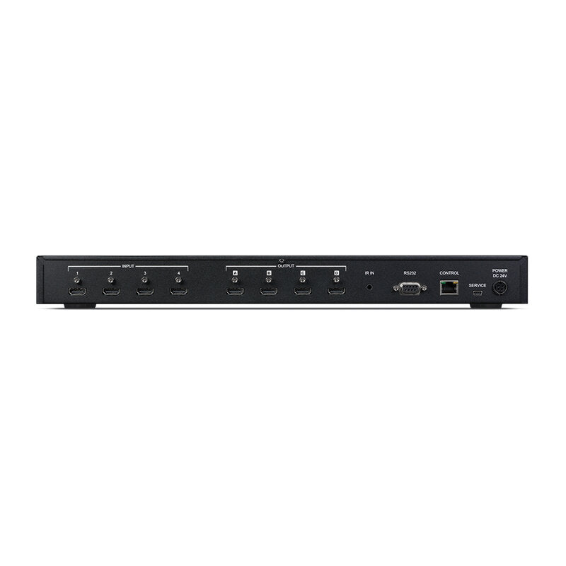 CYP OR-44-4K22 4 x 4 HDMI matrix switcher supporting full 4K 60 4:4:4, HDR and HDCP 2.2, flexible control via IR, RS‑232, Telnet and WebGUI