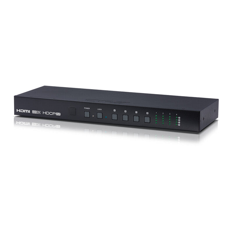 CYP OR-44-4K22 4 x 4 HDMI matrix switcher supporting full 4K 60 4:4:4, HDR and HDCP 2.2, flexible control via IR, RS‑232, Telnet and WebGUI