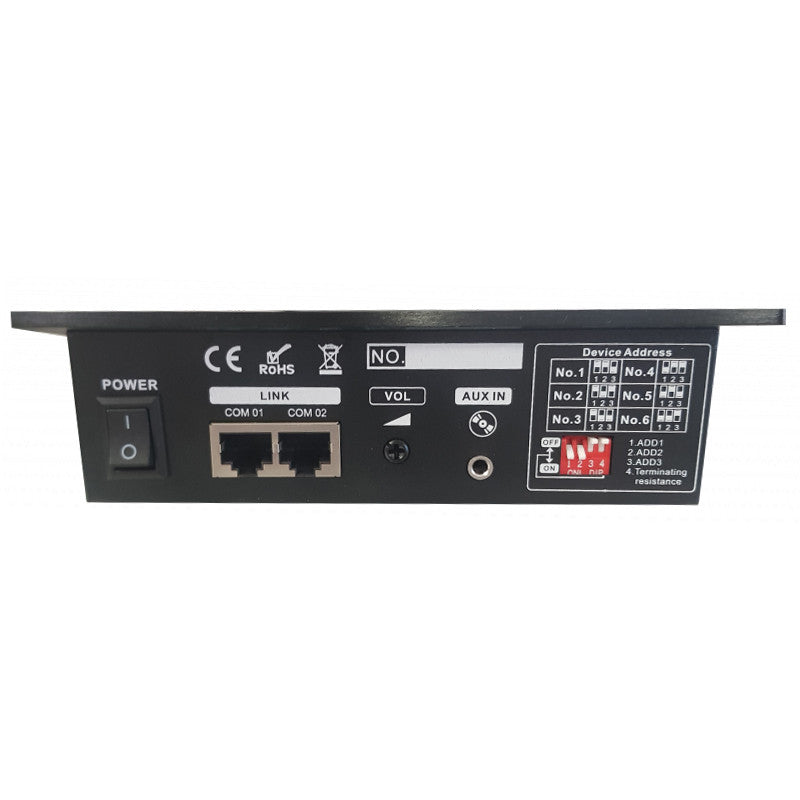 Rondson AMX-6A 6-zone microphone desk for AMX-6120/6240