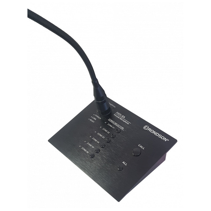 Rondson AMX-6A 6-zone microphone desk for AMX-6120/6240