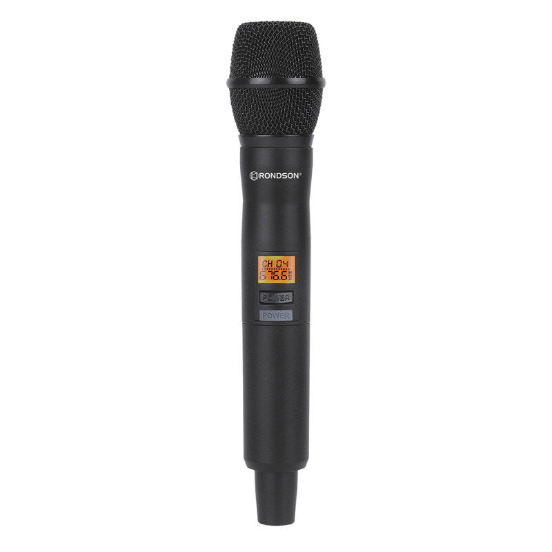 Rondson BE-1020/2MIC Dual diversity UHF set, 2 handheld microphones, 1 receiver, 663/676.6 MHz