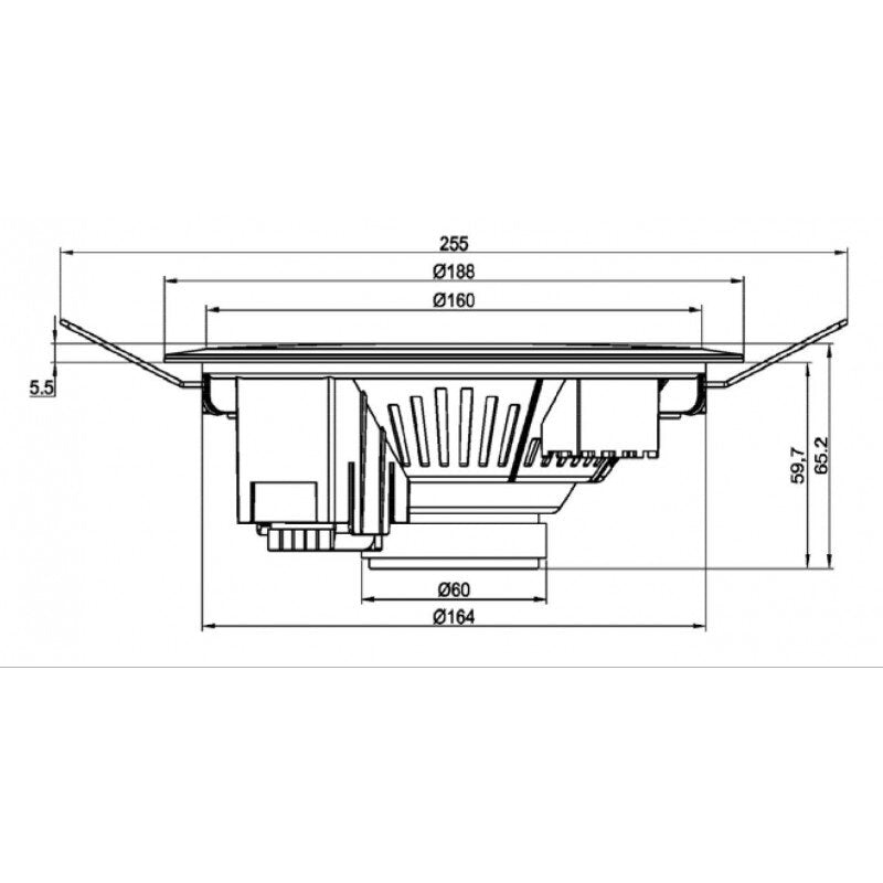 Rondson CSL-610 6" ceiling speaker, 20 / 10 / 5 W at 100 V