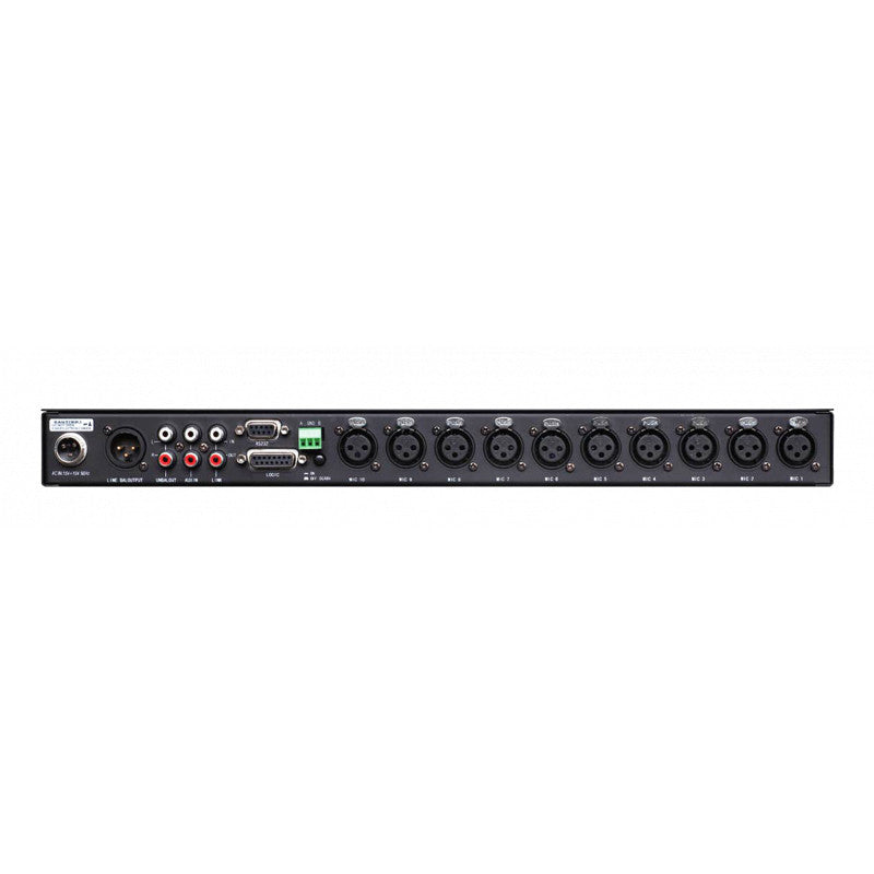 Rondson PM 10P 10 MIC inputs preamplifier with selectable priorities + 2 AUX, 19" 1U