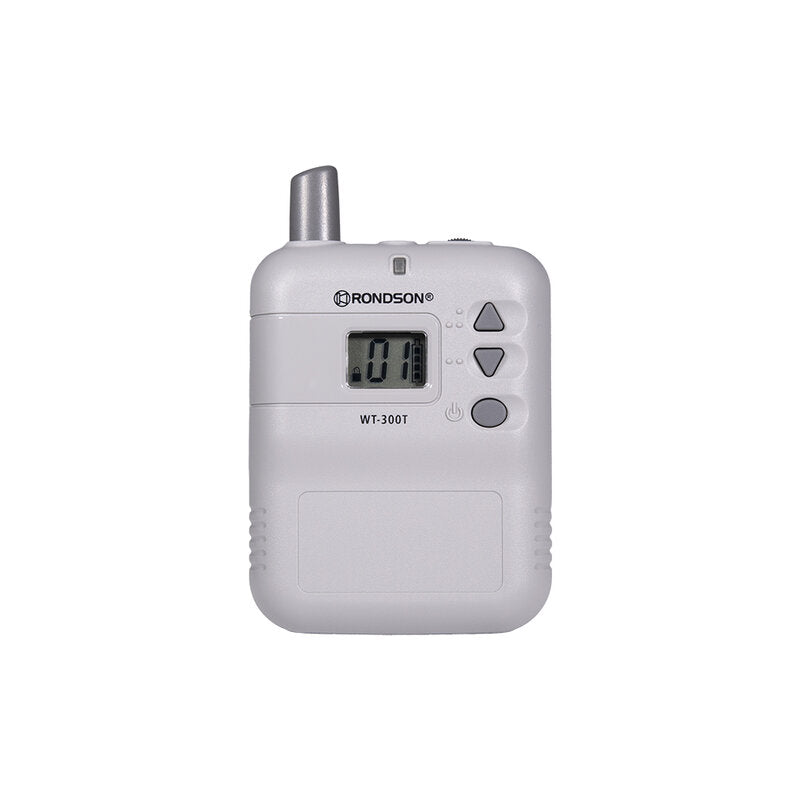 Rondson WT-300E Tour guide system pack with charger case, 2 transmitter + LM72 A, 22 receiver + EM101