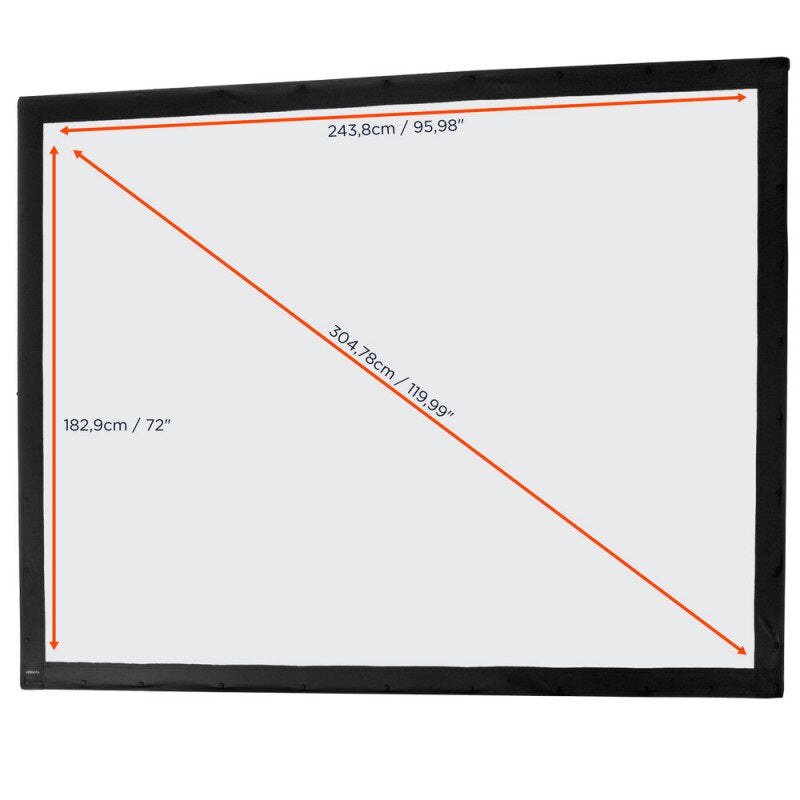 Celexon Mobile Expert Fabric for Folding Frame, 244 x 183 cm, 4:3