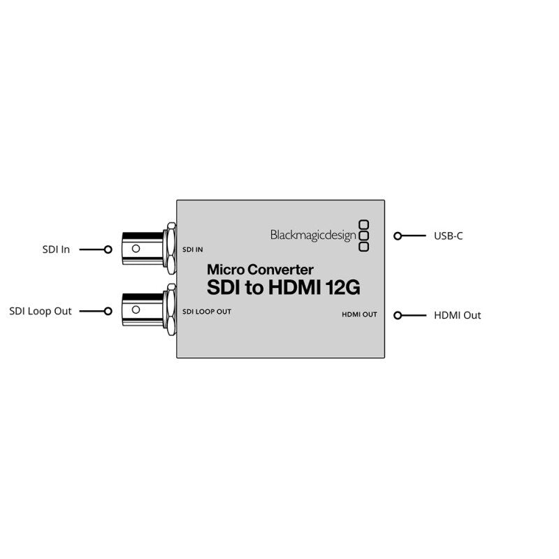 Blackmagic Design Micro Converter SDI to HDMI 12G PSU