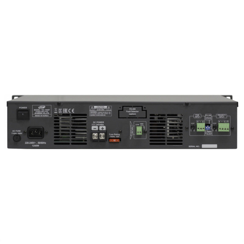 Rondson DA-1000DP 1 CH x 1000 W Class-D power amplifier, 100 V, 24 V DC power supply
