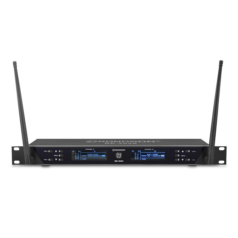 Rondson BE-2020/2MIC Dual diversity UHF set, 2 handheld microphones, 500 - 700 MHz