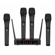 Rondson BE-2040/4MIC 4-channel diversity UHF set, 4 handheld microphones with receiver, 500 - 700 MHz