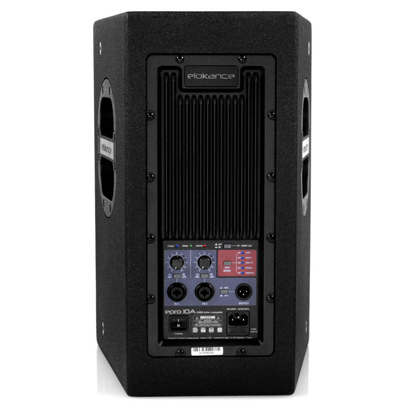Elokance ePro 10 A 1000 W high-end professional active PA loudspeaker with 10" woofer, DSP