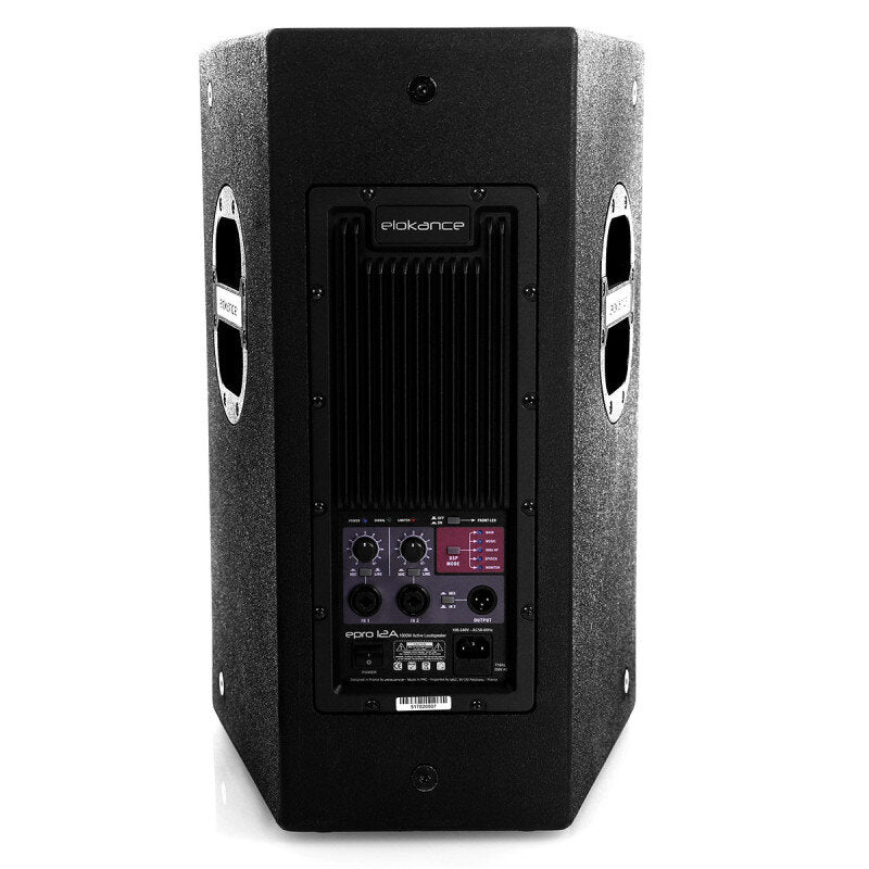 Elokance ePro 12 A 1000 W 2 ways high-end professional active PA loudspeaker with 12" woofer, DSP