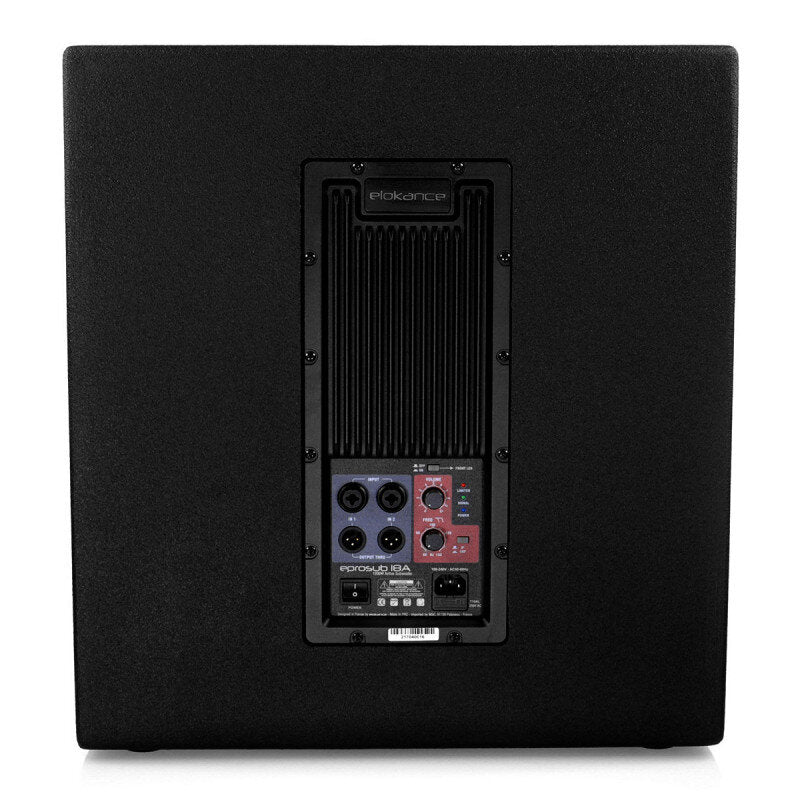 Elokance ePro Sub 18 A 1200 W high-end 18" active subwoofer