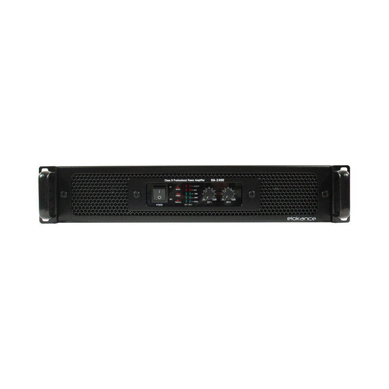 Elokance HA 2400 2 x 1200 W @ 4 ohm Class-H professional PA power amplifier