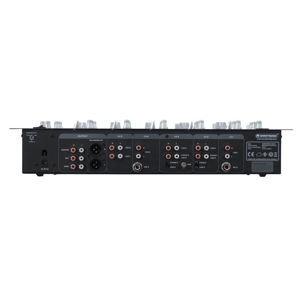 OMNITRONIC EMX-5 5-Channel DJ Mixer
