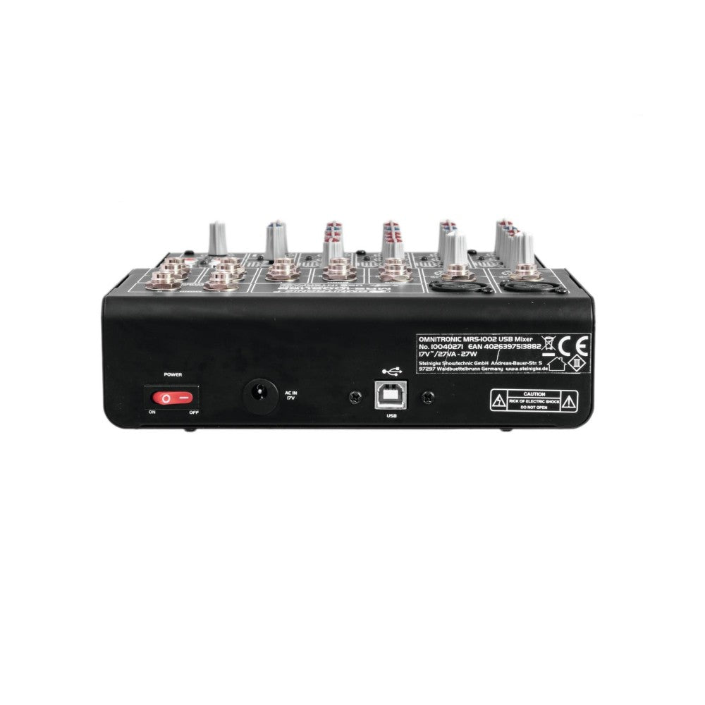 OMNITRONIC MRS-1002USB 6-Channel Mixer