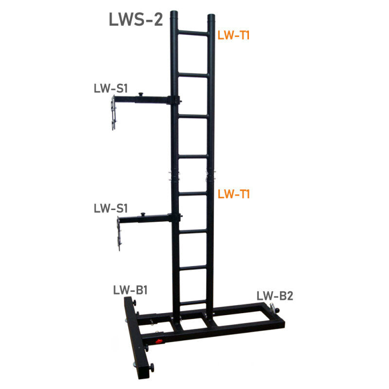 VMB LW-T1 Black ladder truss section, 1 m