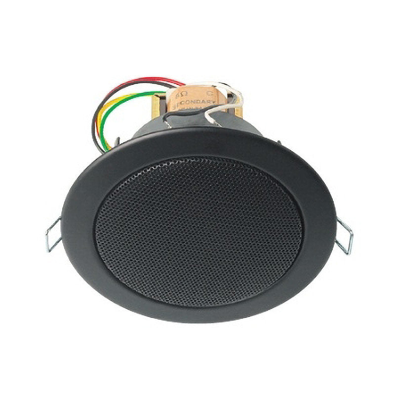 Rondson CS 3003 N Ceiling speaker 6 / 4 / 2 W at 100 V, metal frame, black color