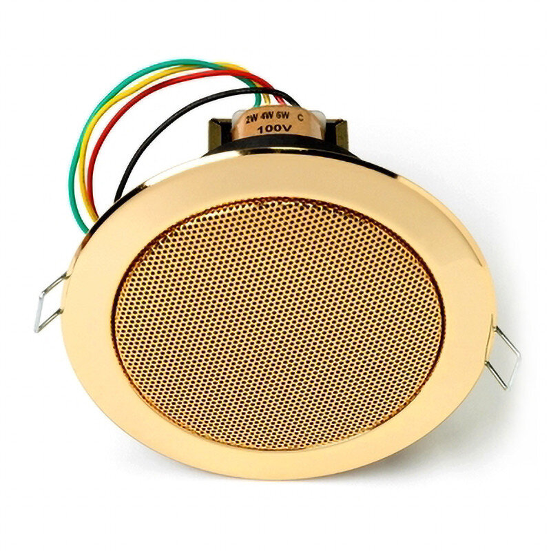 Rondson CS 3003 O Ceiling speakers 6 / 4 / 2 W at 100 V, metal frame, gold color