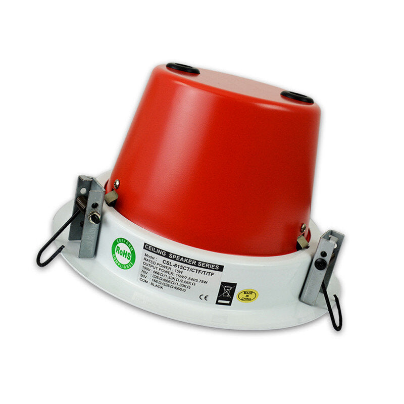 Rondson CSL-615 TFB Ceiling speaker with anti-fire steel cover, 15 / 7.5 / 3.75 W on 100 V