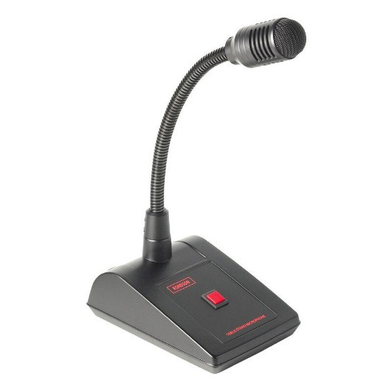 Rondson PA 100D Dynamic gooseneck in-call microphone stand with symmetrical 5-pin DIN plug