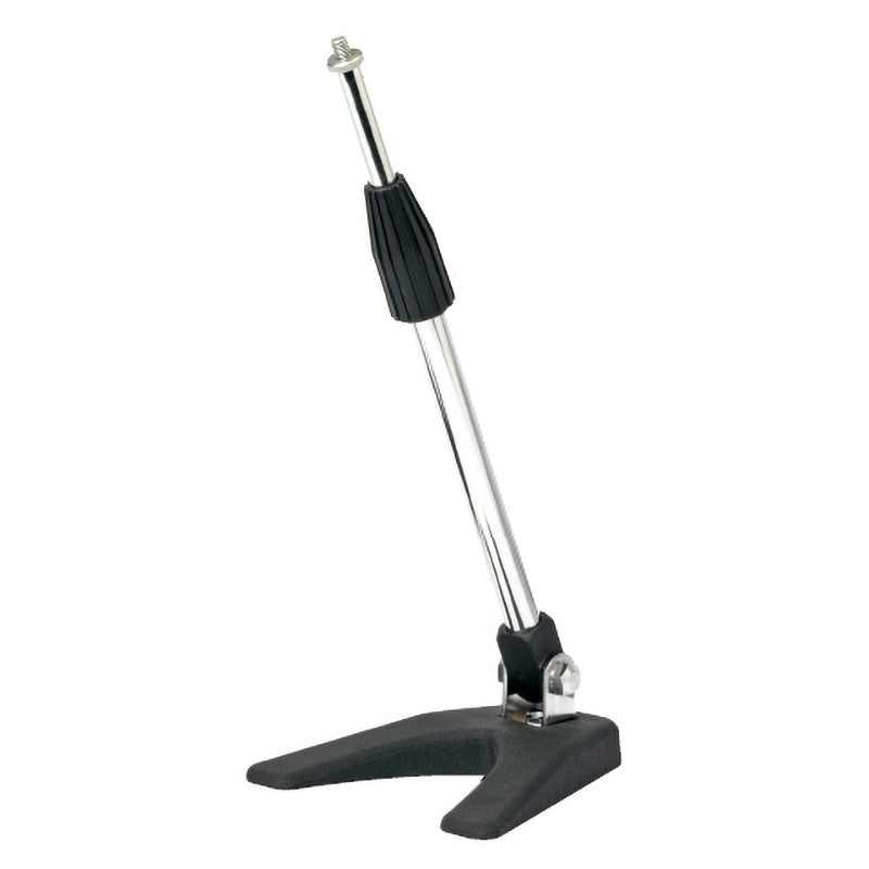 Rondson DD 094W Microphone table stand with heavy base and telescopic rod, chrome
