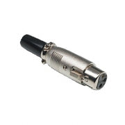 Rondson XLR FF 3-pin F. XLR connector, for cable.