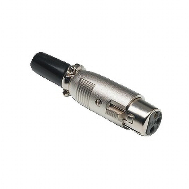 Rondson XLR FF 3-pin F. XLR connector, for cable.