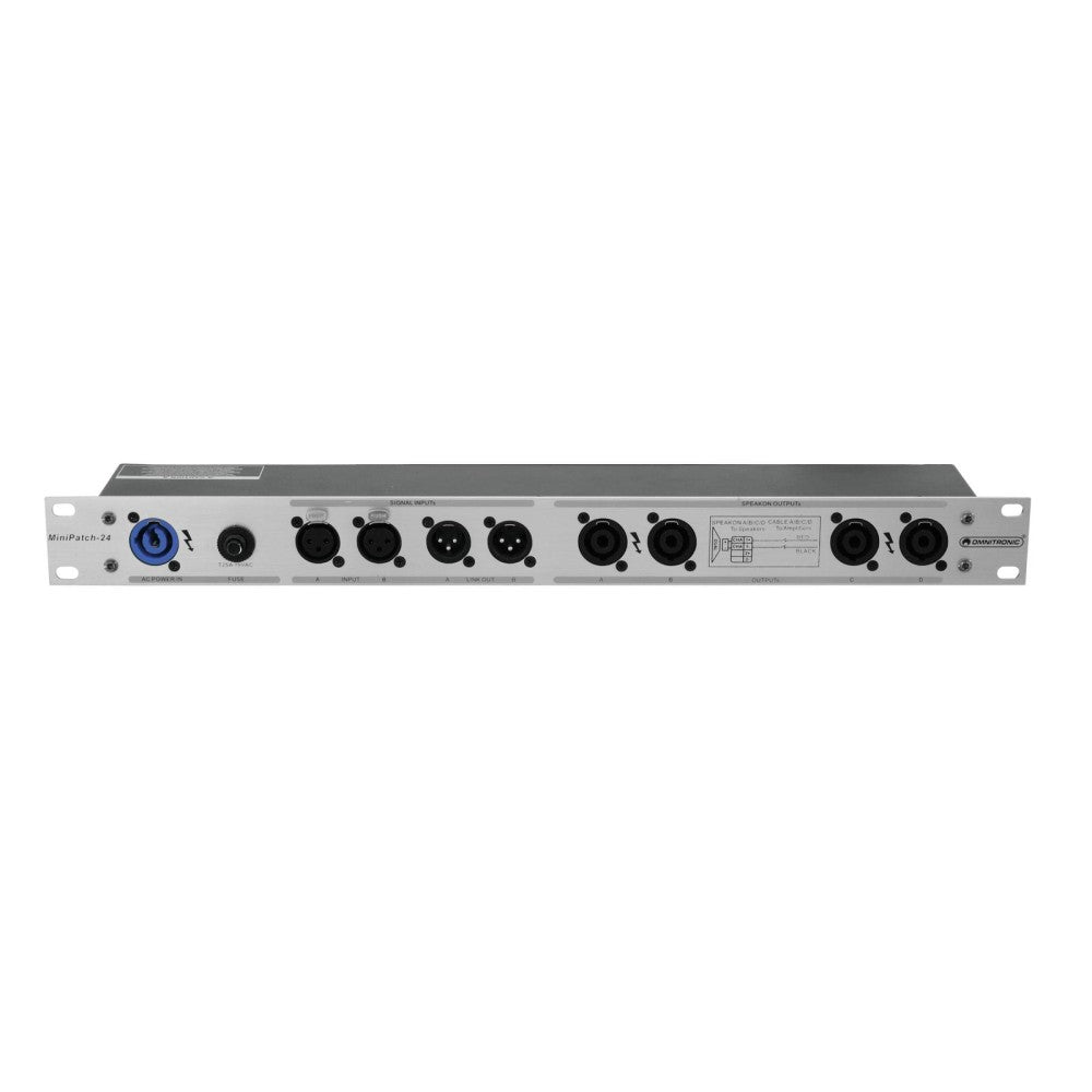 OMNITRONIC MPP-24 Pannello patch e alimentatore bianco