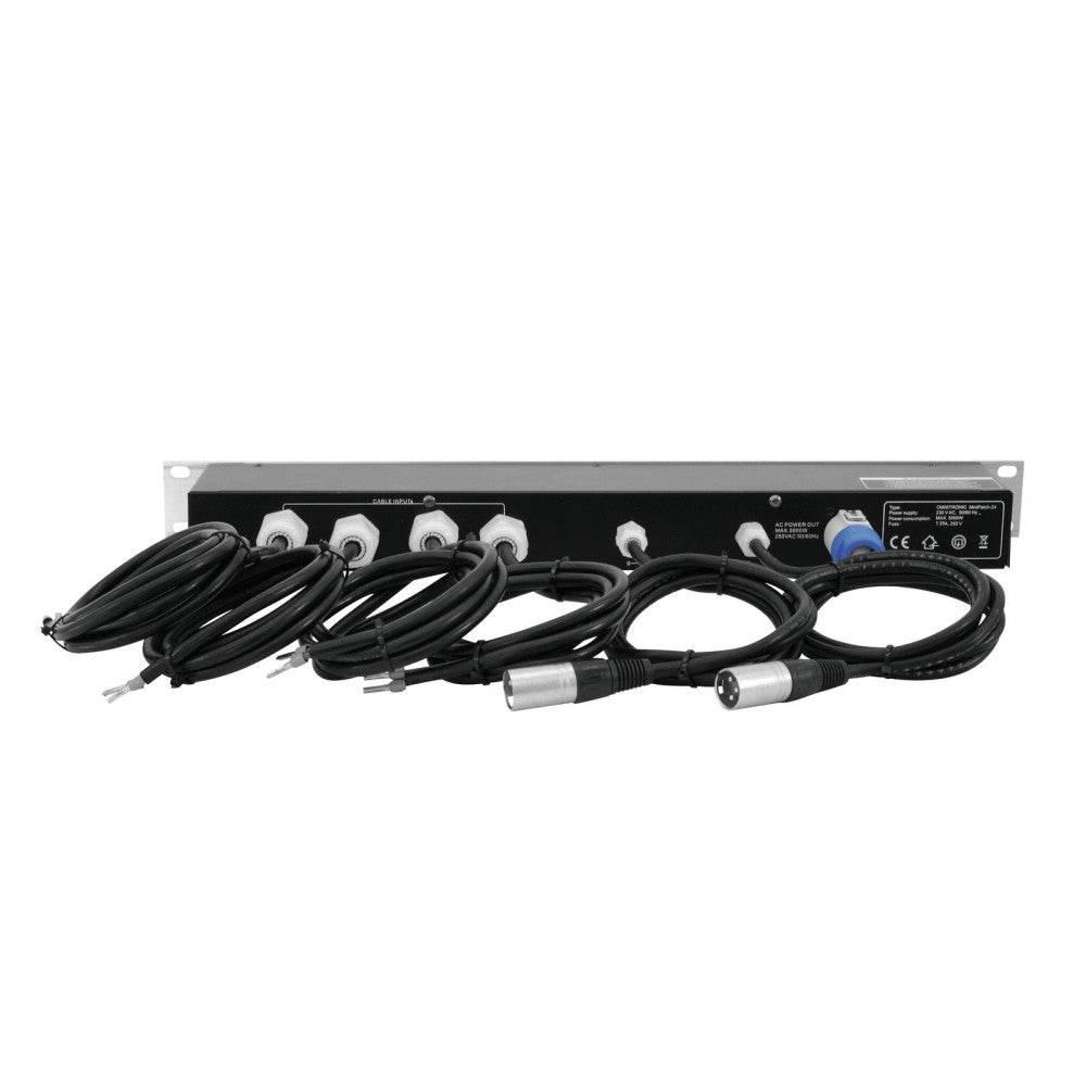 OMNITRONIC MPP-24 Panel de conexiones y fuente de alimentación blanco