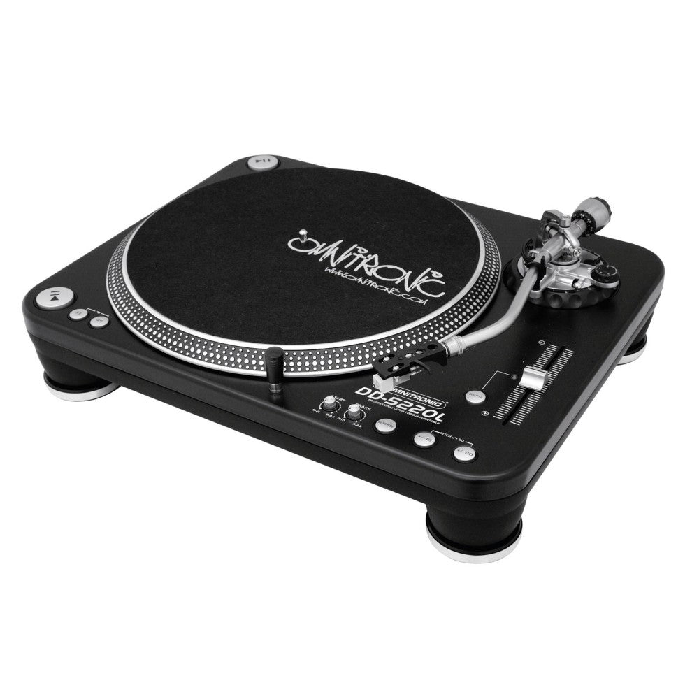 OMNITRONIC DD-5220L Giradischi a Trazione Diretta Nero