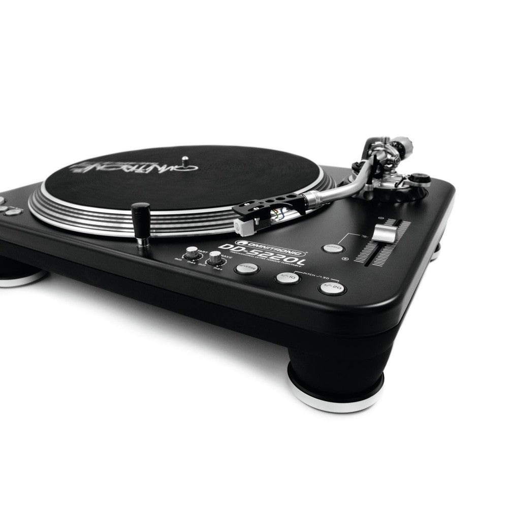 OMNITRONIC DD-5220L Giradischi a Trazione Diretta Nero