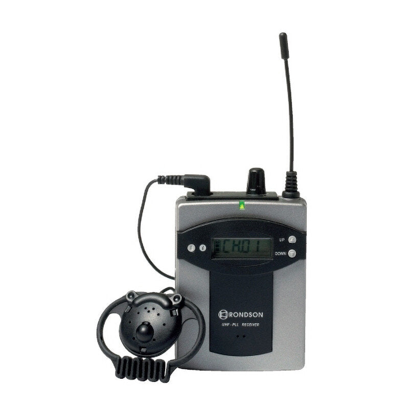 Rondson EJ-7R UHF receiver for guided tour system with earphone