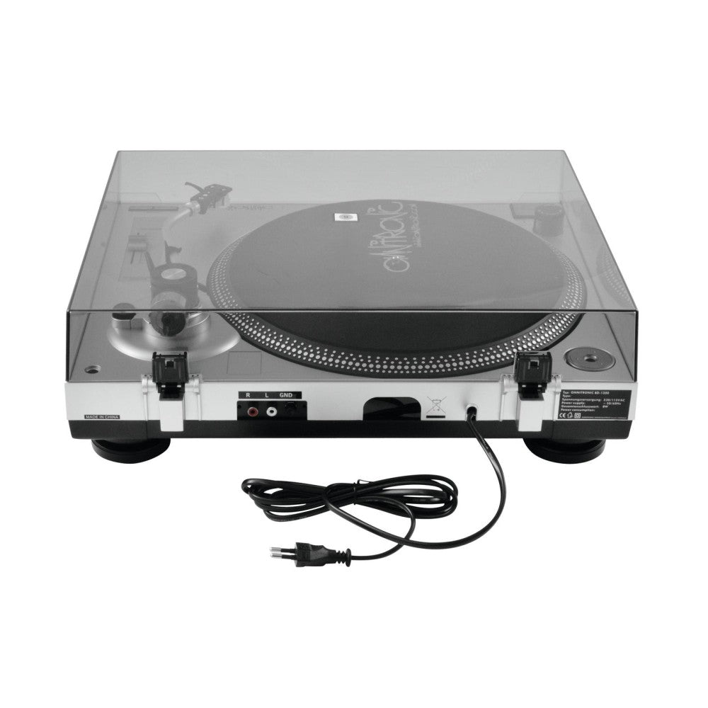 OMNITRONIC BD-1350 Giradiscos Plateado