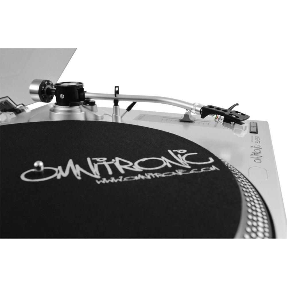 OMNITRONIC BD-1350 Giradiscos Plateado