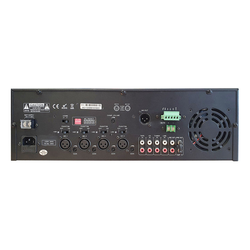Rondson AM 500 500 W RMS integrated amplifier for 100 V lines and low impedance